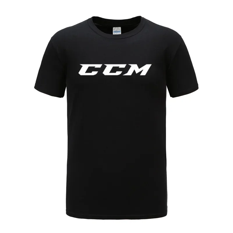 men\'s street T-shirt Ccm Logo Hockey Man T-Shirt men cotton tshirt summer brand teeshirt euro size free shipping