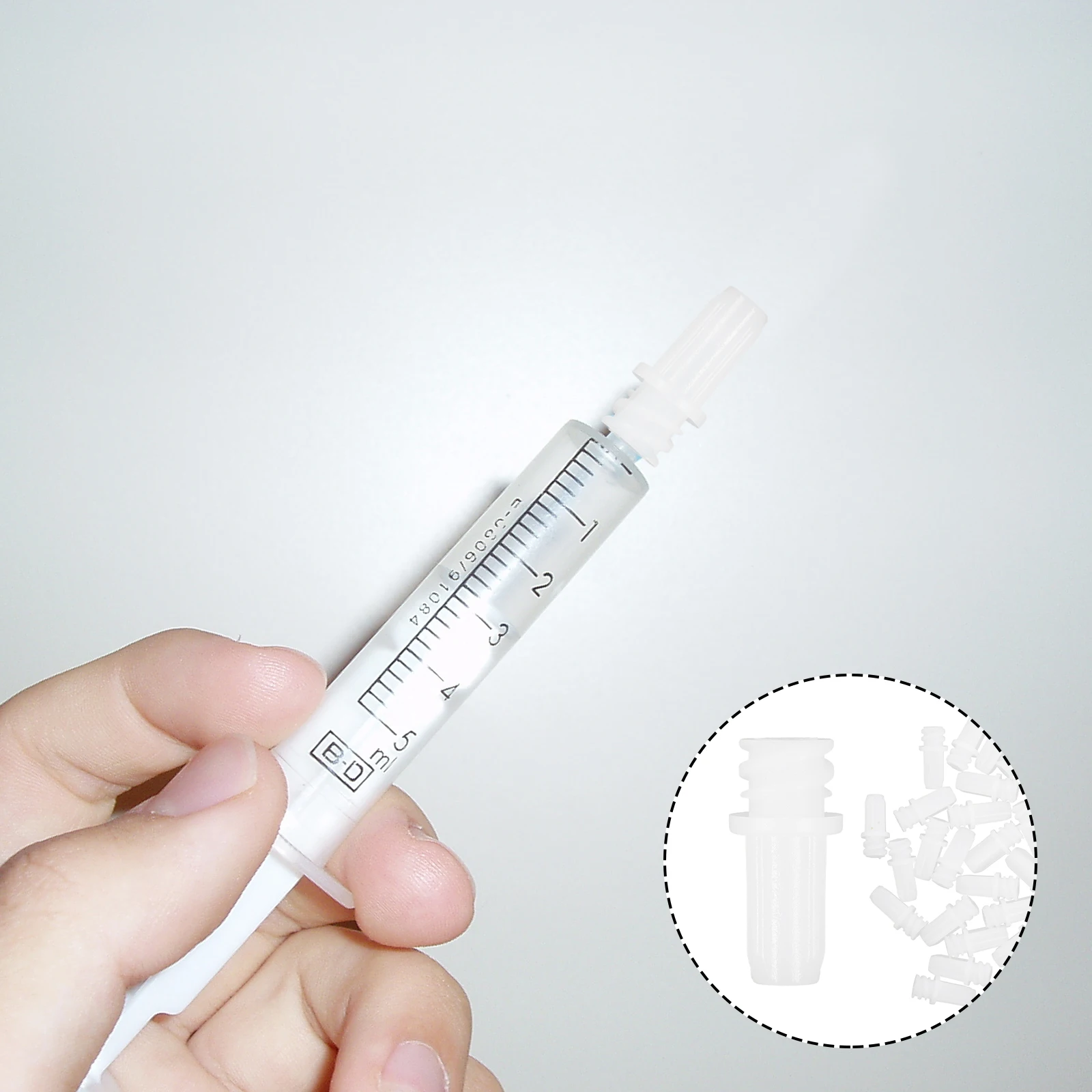

Reusable Injector Tip Caps Sealing Covers Anti-leak Luer Lock Plastic Syringe Needle Protection Connectors For Craft Work