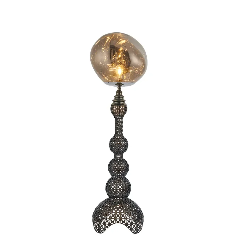 

Hollow lava floor lamp, living room advanced sense string, bedroom bedside decorative floor atmosphere lamp
