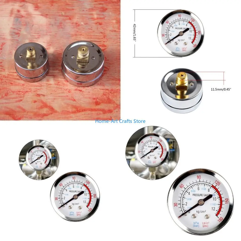 Y3NA Air Compressor Pressure Gauge with Metal-Housing for Screw Compressors Piston-