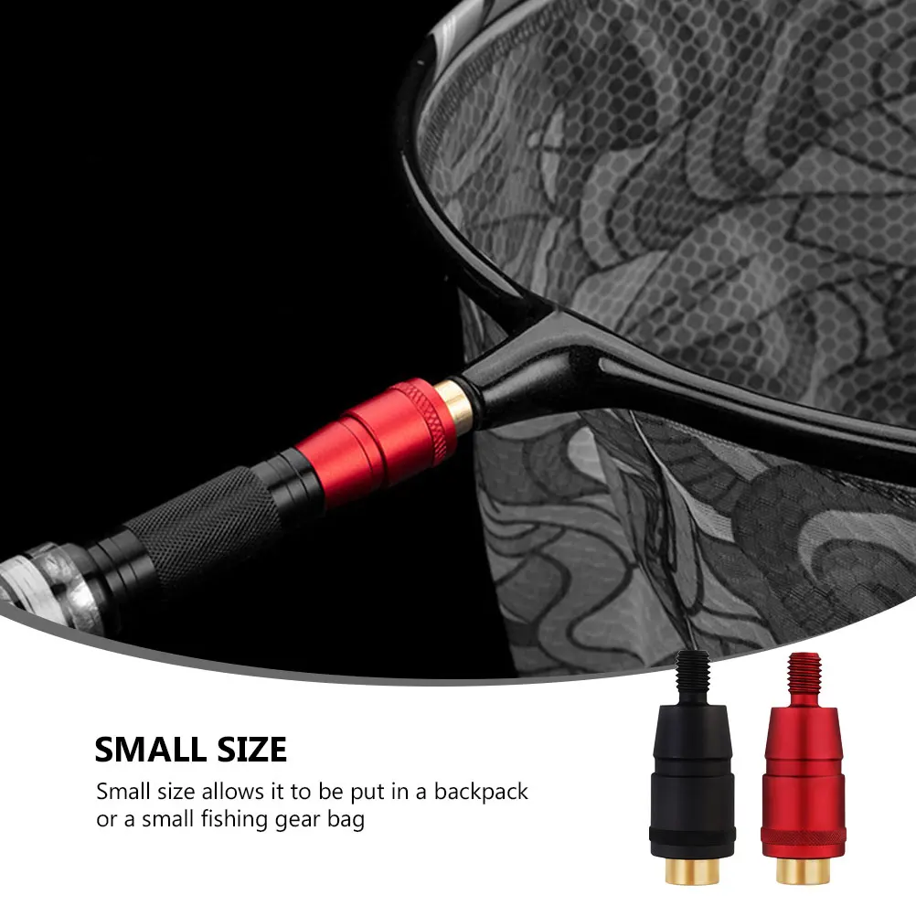 

2pcs Dip Net Pole Adapter Anti-Rotation Joint Universal Connector For Fishing Landing Net High-Quality Aluminum-Magnesium Alloy