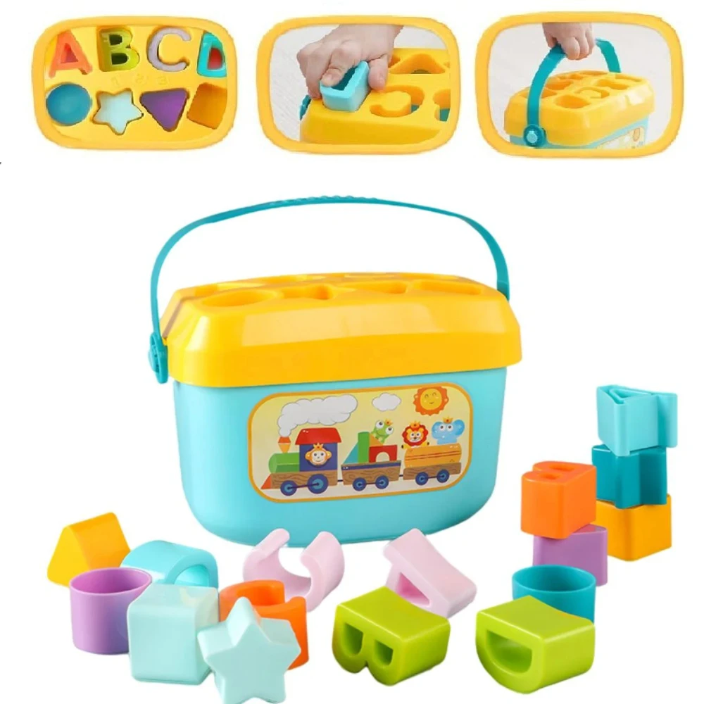 

Набор развивающих игрушек-пирамидок для малышей: геометрические фигуры, сортировка по цветам, раннее обучение, подарок для младенцев, малышей и детей