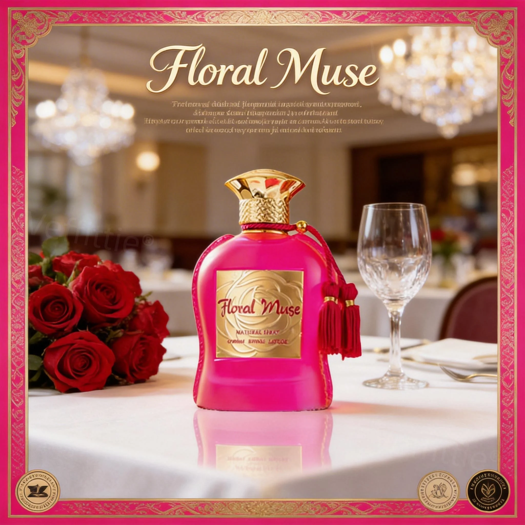 

Luxe Berry Amber 100ml Eau De Parfum, Long Lasting Opulent Fragrance, Evening Banquet, Luxury Gathering, Unisex Glamorous Blend