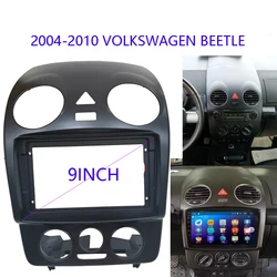 9 Inch 2 Din Screen CarPlay GPS MP5 Android GPS Radio Car Frame Dask Kit Fascia Pancel For VOLKSWAGEN Beetle 2004-2010