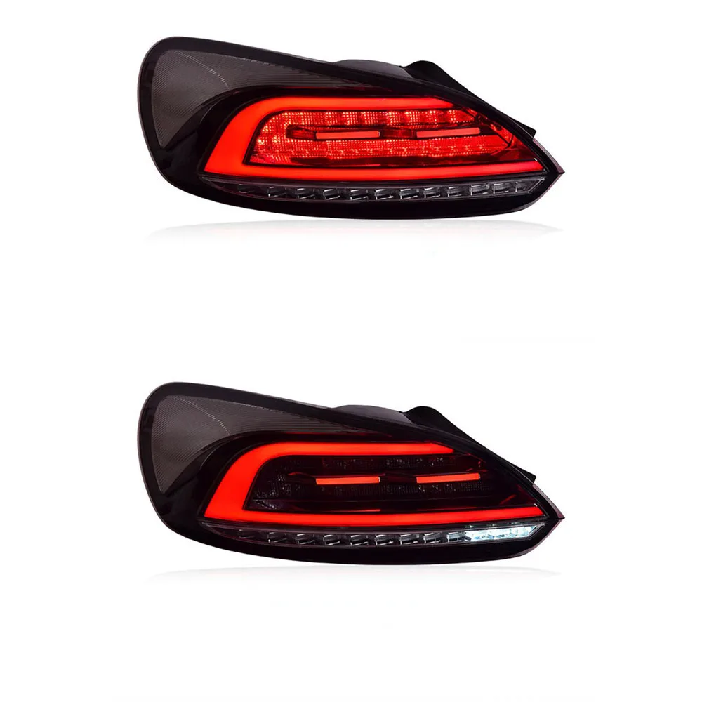 For Volkswagen Scirocco LED Tail Light Assembly 09-14 Scirocco Modified New LED Running Tail Lights