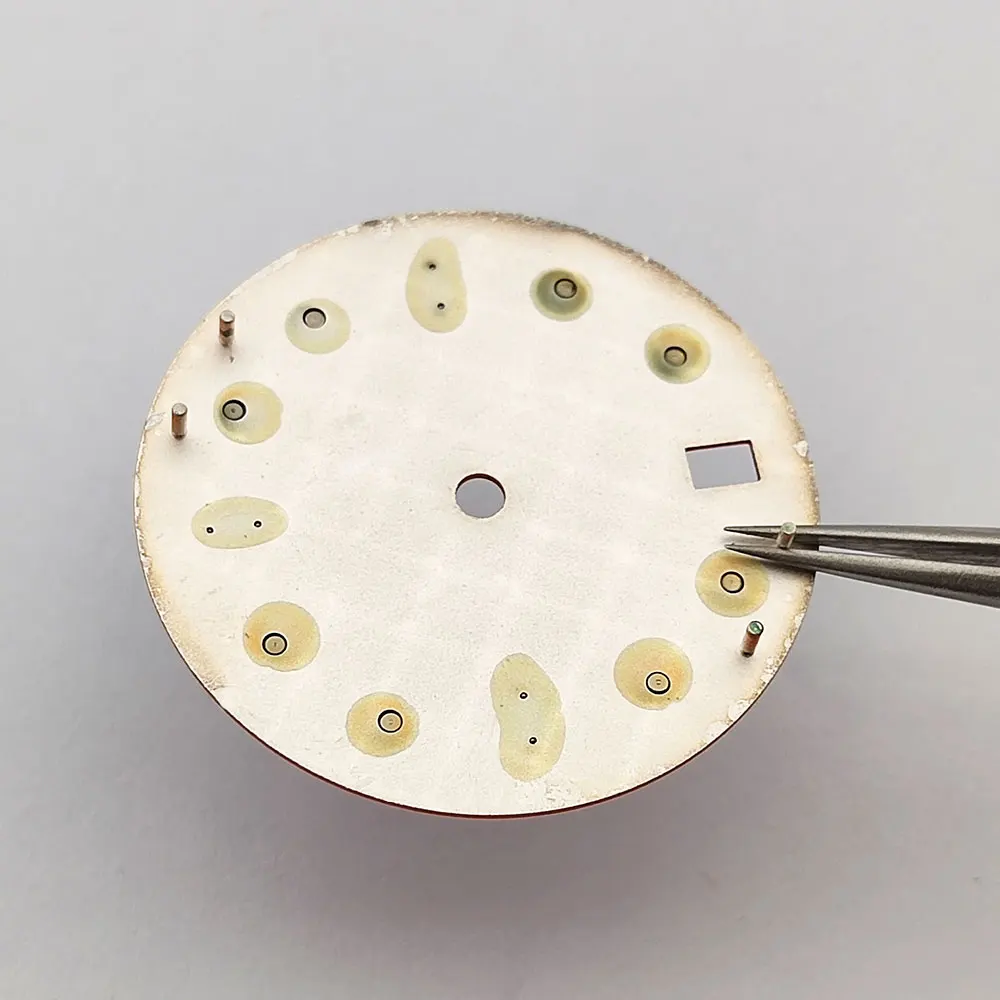 Циферблат NH35 NH36, циферблат часов 29 мм, эмалированный глянцевый циферблат, градиентный циферблат, подходит для механизма NH35 NH36, высококачественные аксессуары для циферблата