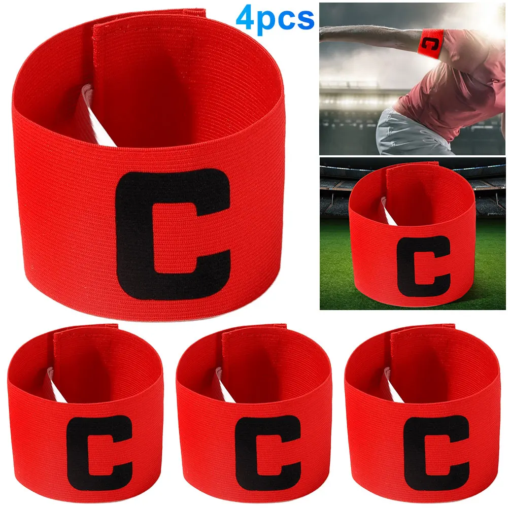 Football Armband Nylon Wrapping Armband Competition Soccer Gift (Red)