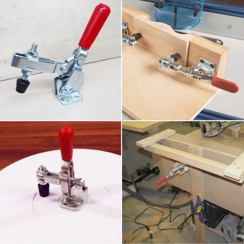 

Быстросъемный горизонтальный зажим из высокоуглеродистой стали с двумя головками для фиксации