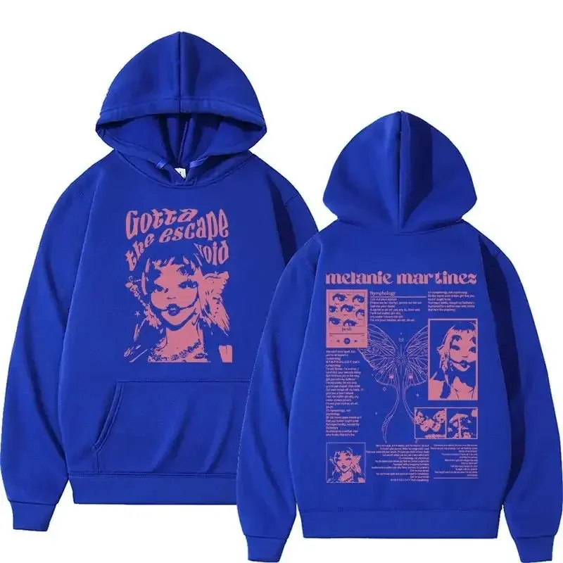 Melanie Martinez Trilogy Tour Damska bluza z kapturem Plus Size Vintage Fashion Pop Bluza Wygodna polarowa odzież z długim rękawem