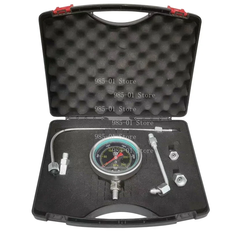 Maintenance and testing tool set, high-pressure common rail pressure gauge kit