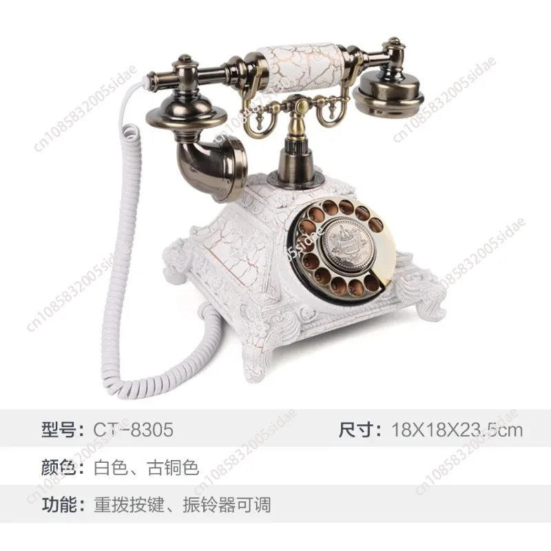 Vintage Room Office Home Hotel Telephone Button Telecom Fixed Landline Phone view 4