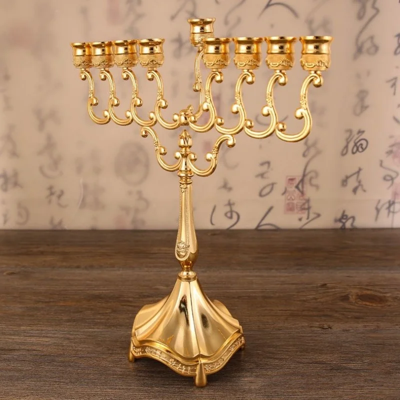 Metal Candlestick for Wedding Main Table Holiday Decoration Hotel Props - Rustic Wedding Centerpieces