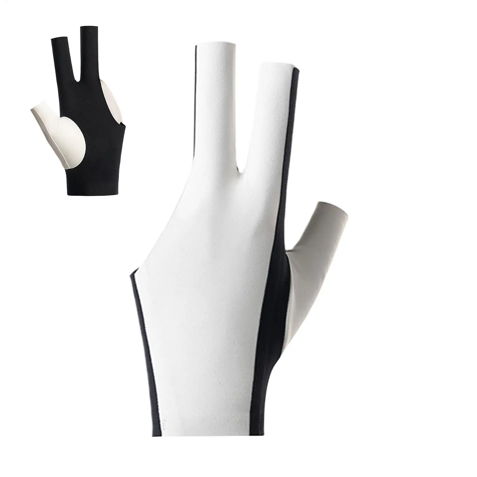 

Left Hand Billiard Glove Men 3-Finger Low-Friction Cue Control Pool Cue Gloves For Beginners Professionals Men Women Matches