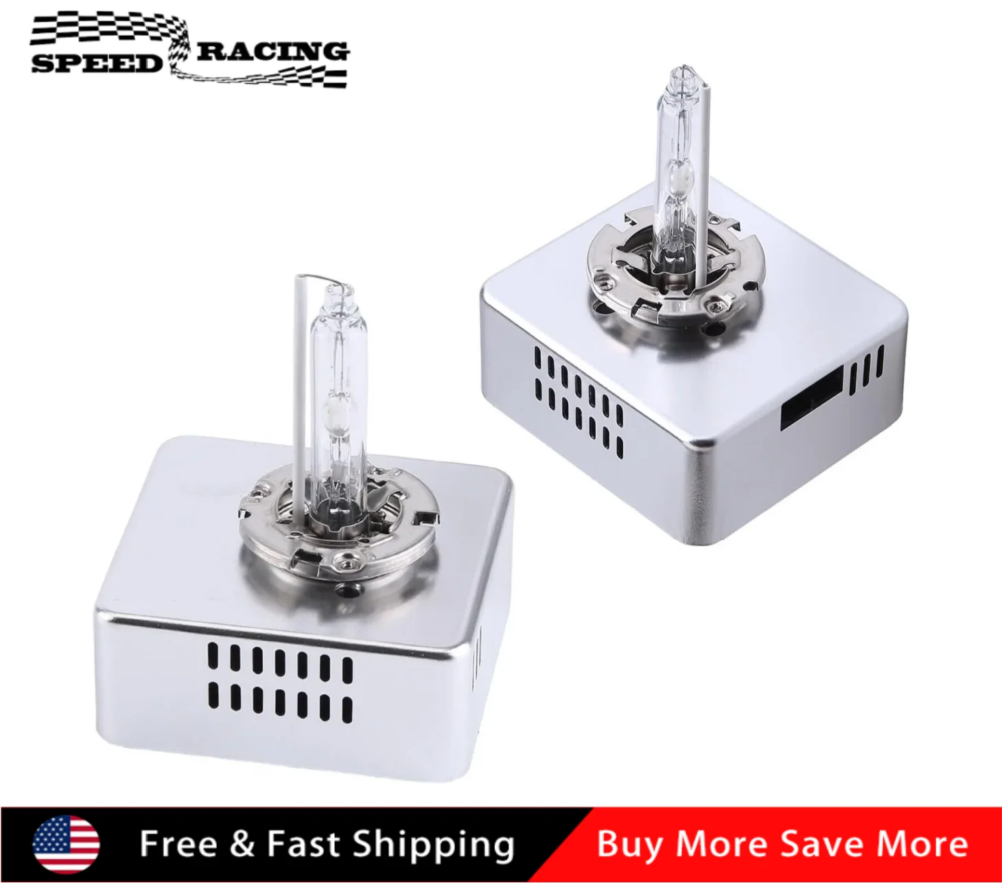 

68266509AA 18647-25012 2pcs Xenon Headlight HID Bulb For 2016-2017 Chevy Silverado GM Sierra 1500 2500 HD 3500 HD Sliver