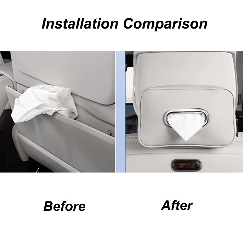 ل DENZA N9 2025 صندوق مناديل السيارة مخصص الأنسجة حقيبة الرباط صندوق الداخلية اكسسوارات السيارات #2