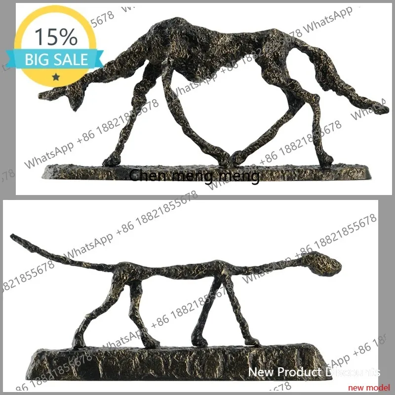 

Abstract figure sculpture hotel model room Nordic modern artwork soft furnishings accessories iron ornaments