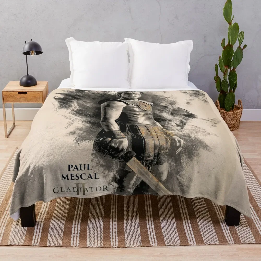 

Paul Mescal Gladiator 2 Throw Blanket Summer Furry Hairys Quilt Blankets For Baby decorative Large sofa bed Blankets