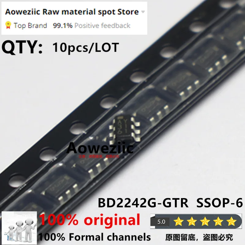 Aoweziic 2024+  100% New Imported Original BD2242G-GTR  BD2242G  AY  SSOP-6  Power Electronic Switch