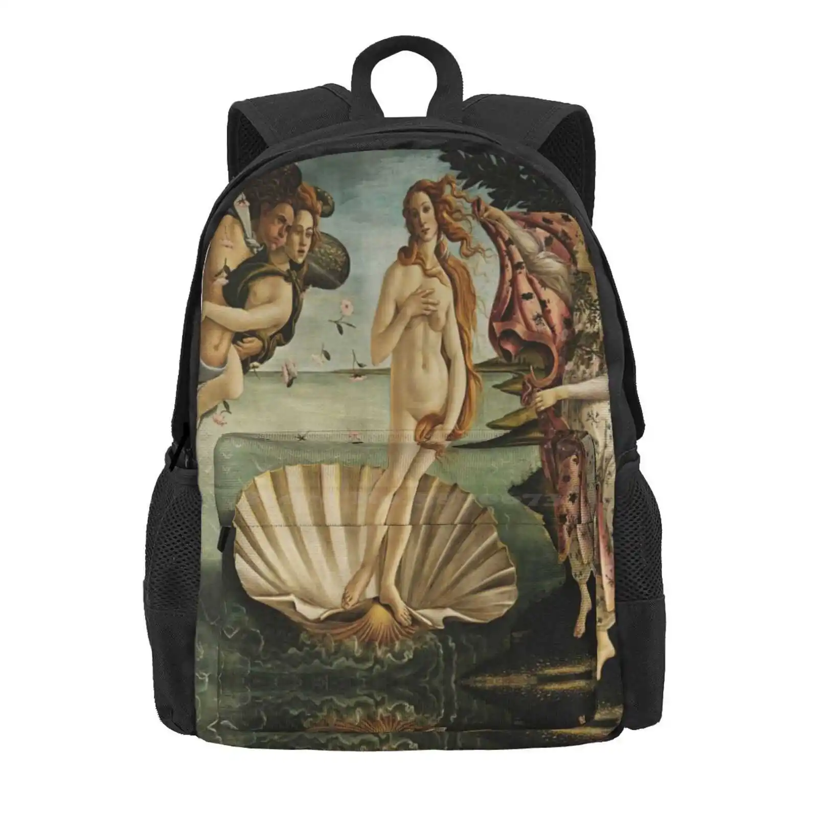 Sandro Botticelli - The Birth Of Venus,01. Hot Sale Schoolbag Backpack Fashion Bags Mythical Tuscany Italy Godess Female Beauty