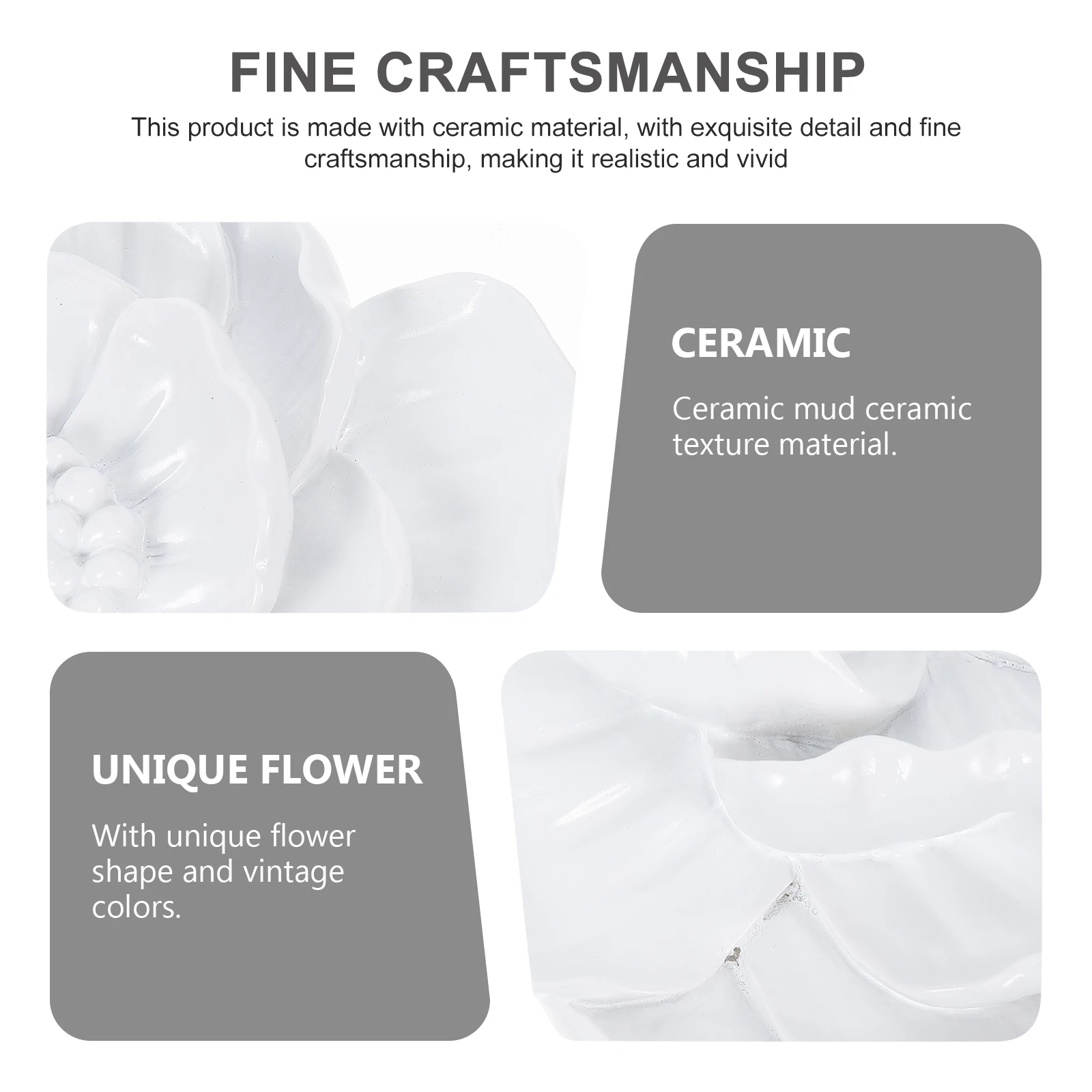 

Floral Home Decor Wall Hanging Artificial Flowers White Simulated Decoration Peony Ornament