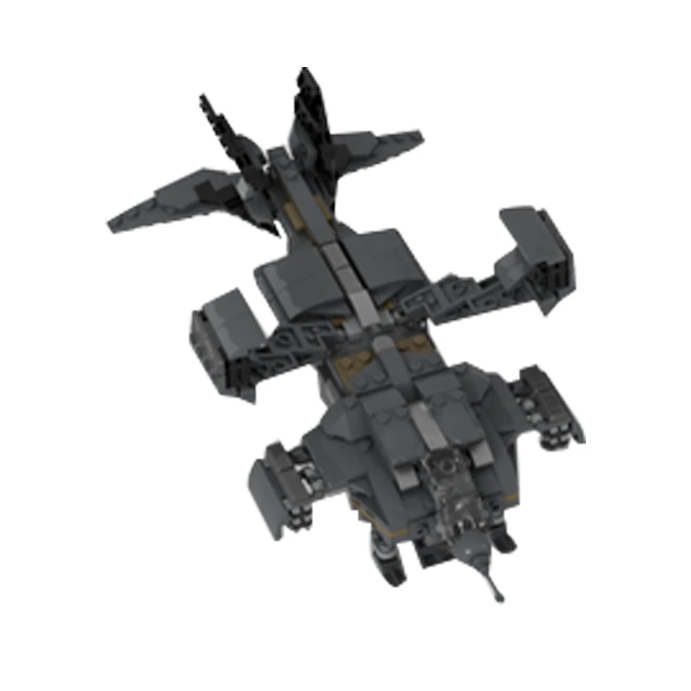 Gobricks MOC Micro Aliens Series PART I : UD-4L Dropship Landing Type Model Building Block Educational Toys For Gift Collection