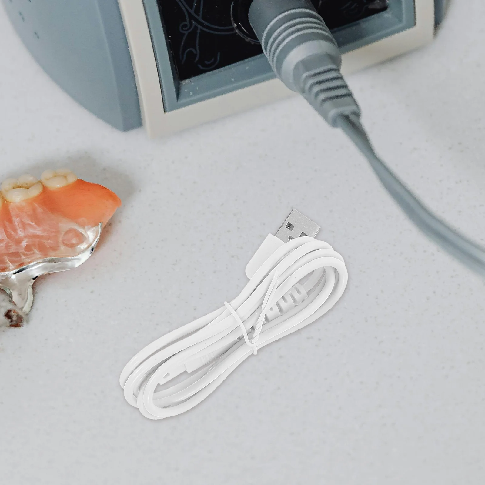 

4Pcs Water Flosser Cable Fast Charging USB Replacement Cord Portable Stable Power Supply for Travel Home Use