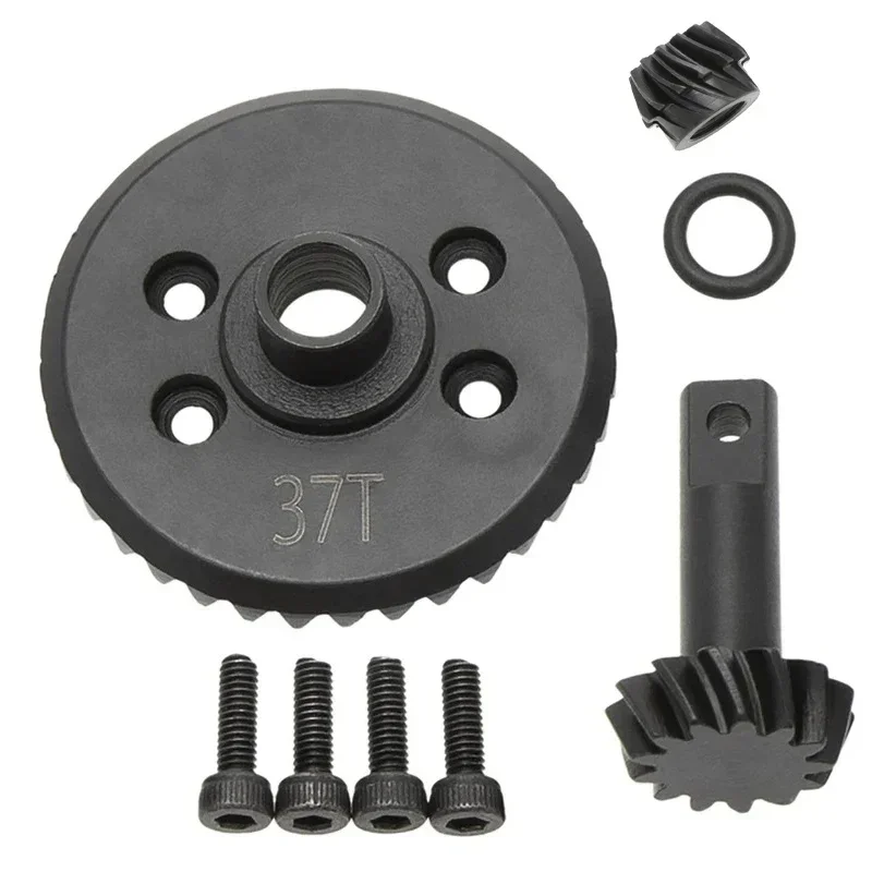 Steel Differential Ring Gear Output Gears Set 13T 37T 6882 5379 for Trxs Slash 4x4 Stampede Rustler Hoss HQ727 Upgrade Parts