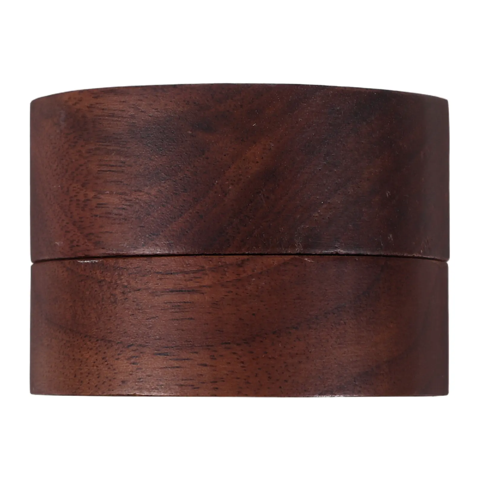 

Handmade Wooden Round Double Lid Ring Box for Proposal Engagement Wedding Rings Jewelry Display Storage Case Ring