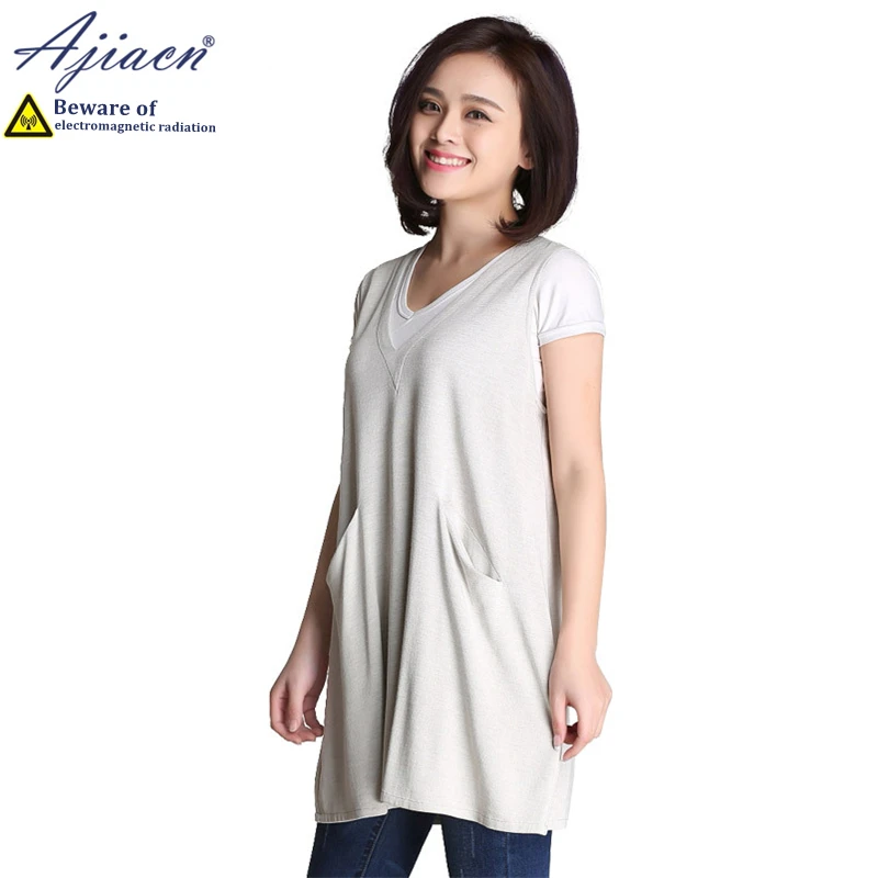 Echte Anti-Strahlung-Silberfaser-Strickstoff-Umstandskleid-Telefon, Computer-Abschirmkleidung für elektromagnetische Strahlung