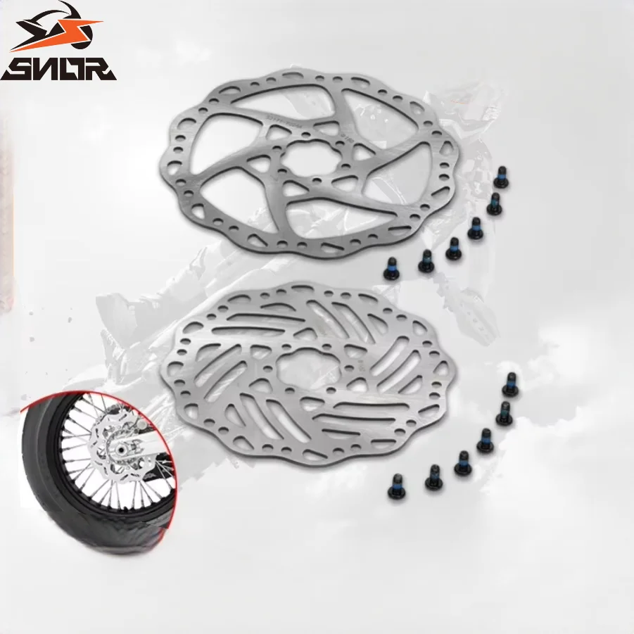 SNOR Motorcycle Front Rear Brake Disc Plate For SURRON Hyper Bee Electric Bike Disc Brake Spare Parts