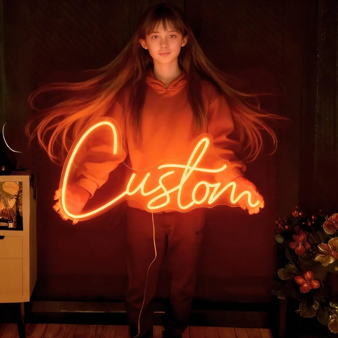 

Custom Neon Sign Personalized LED Neon Light Custom Name Neon Sign for Bedroom Wall Decor Wedding Party Bar Room Decor Gift