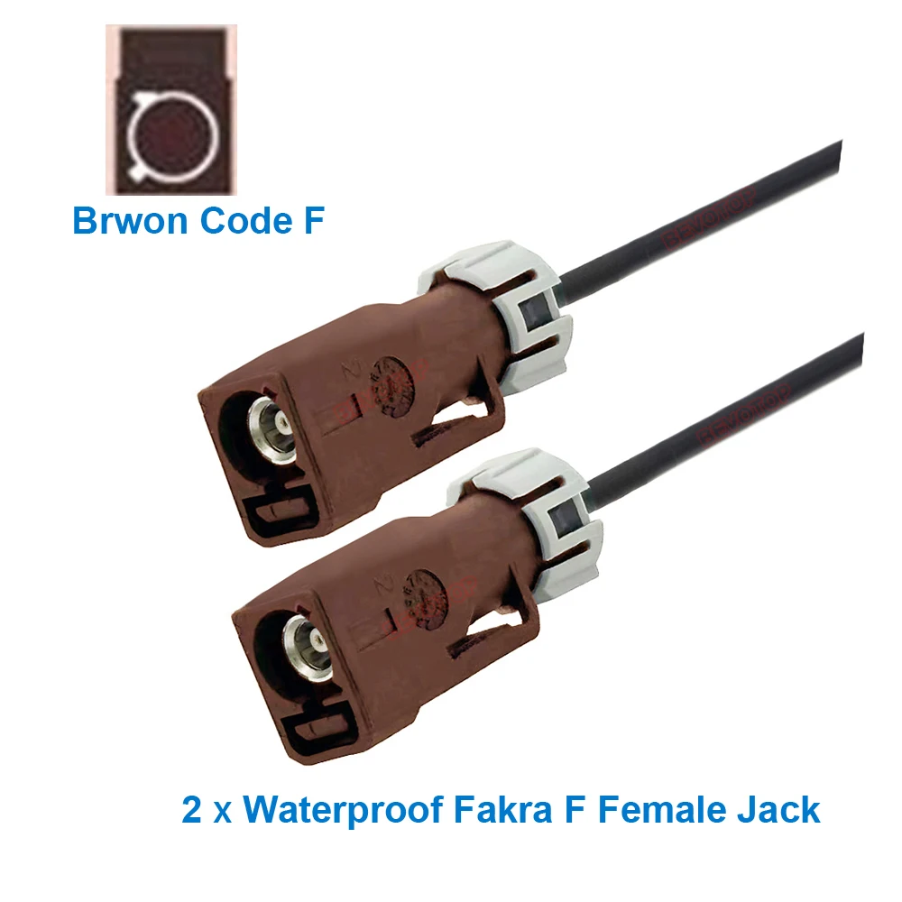 1PCS RG-174 Waterproof Fakra A/B/C/D/F/G/H/I/K/Z Female to Female Jack Connector Car Video Fakra Jumper RG174 Cable Auto Cable