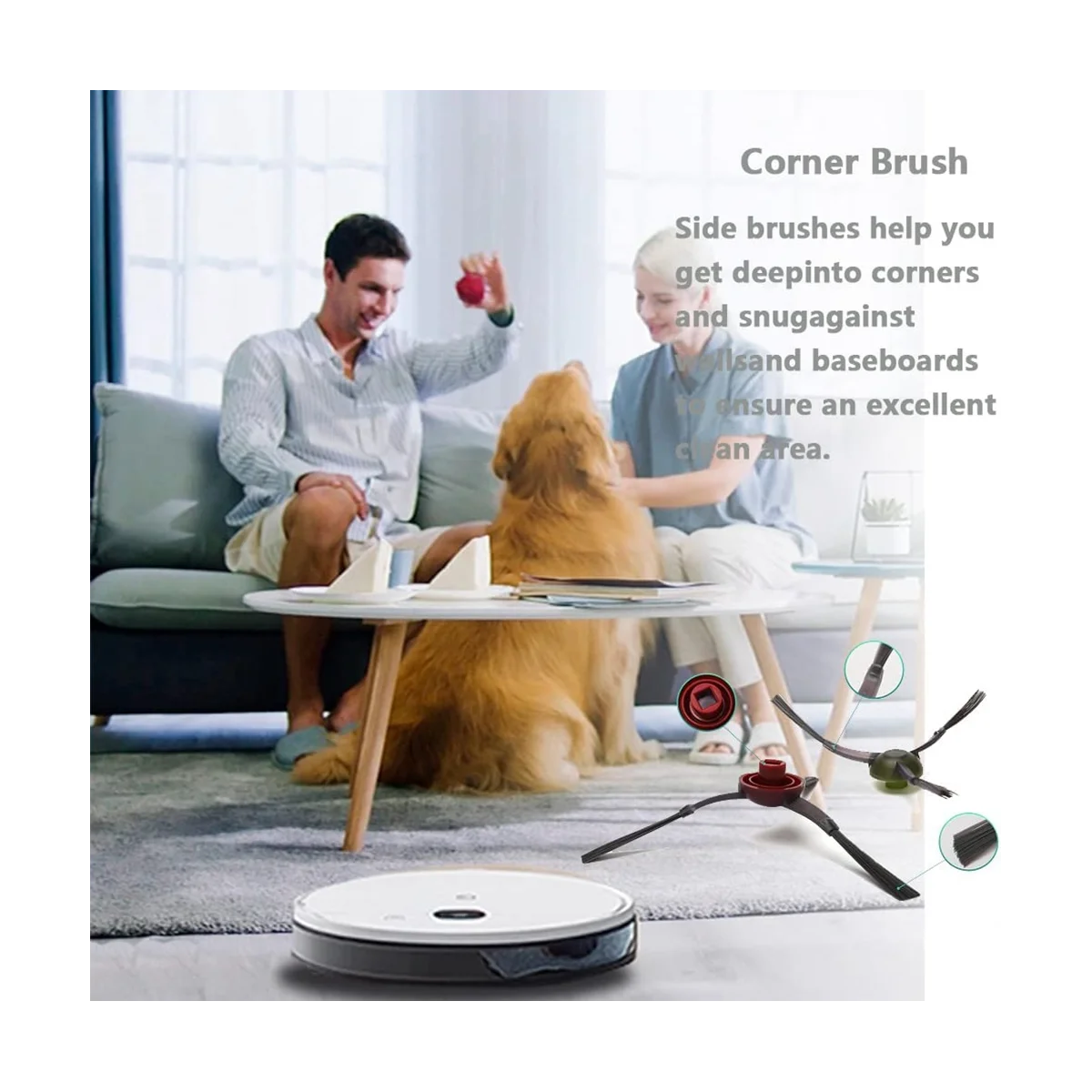 ملحقات بديلة لـ Deebot N8 و T8 1 ، فرشاة رئيسية ، 4 فلاتر ، 6 فرش جانبية ، 950 ، 920