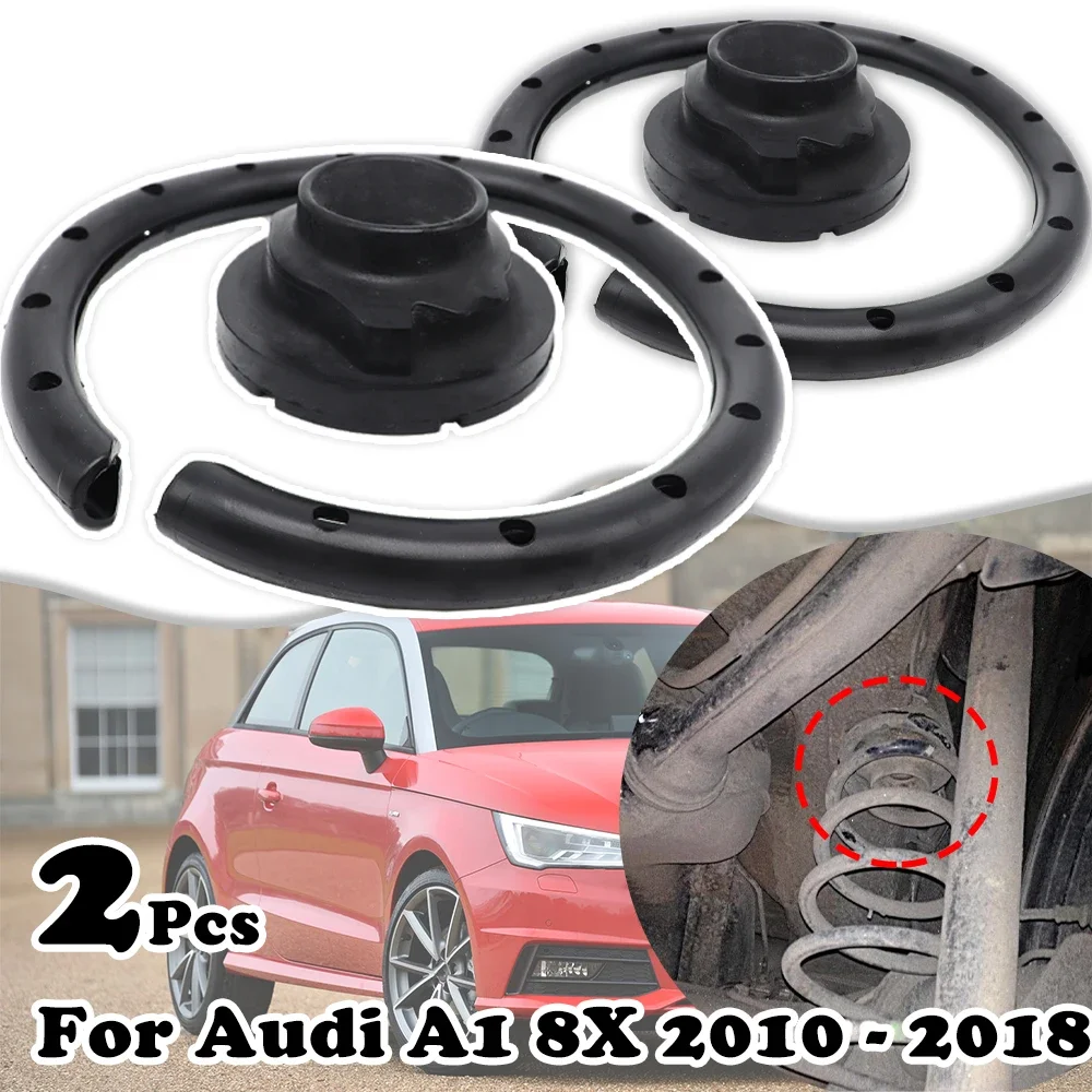 

2Pcs For Audi A1 8X Rear Axle Leaf Coil Spring Rubber Mount Plate Buffer Suspension Seats Sleeve 2010 2011 2013 2015 2017-2018