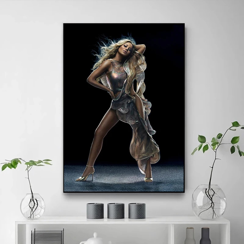 Home Interior Decoration Living Room Singer Mariah Carey Poster Posters for Wall Art Prints Decorative Paintings Bedroom Stuff