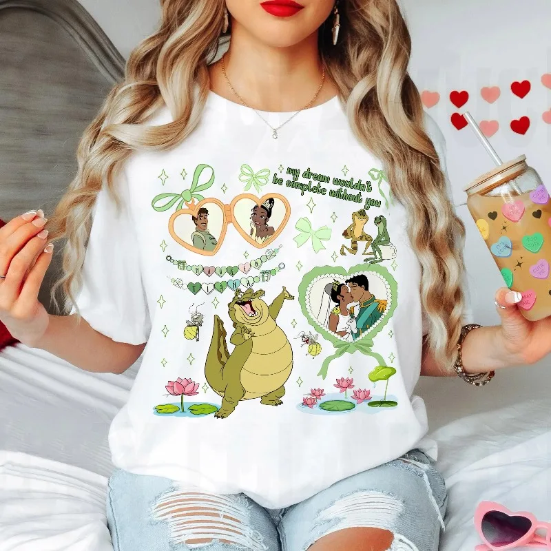 

Coquette Bow Disney Tiana Princess Shirt Princess and the Frog T-Shirt Disney Princess Tiana Outfit Cute Disneyland Tee