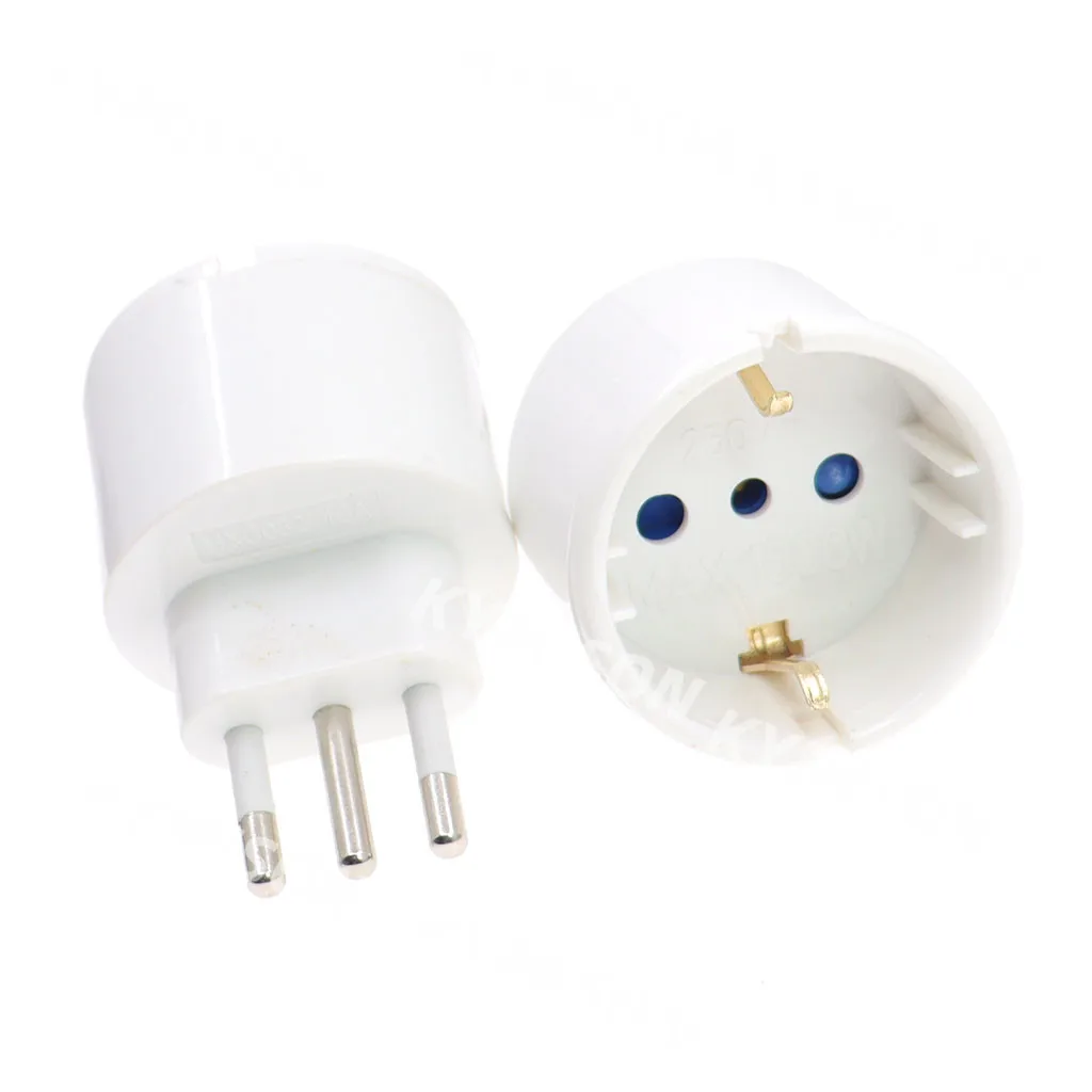 European Eu Plug To Italy Standard Power Adapter Socket 10A Travel Converter AC 110~250V Power Plug - Image 3