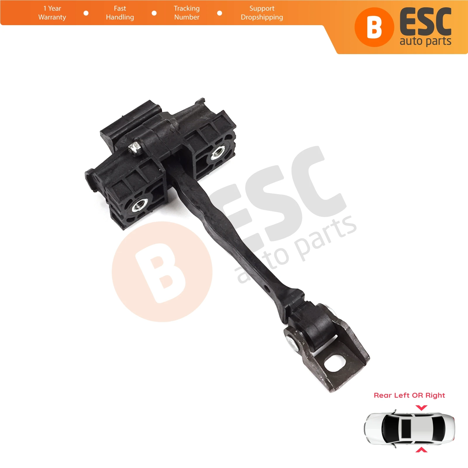 

EDP1344 Rear Door Hinge Brake Stop Check Strap Limiter for VW Polo MK5 6R 6C 60 61 2009-2022 4/5 Door 6R4839249C