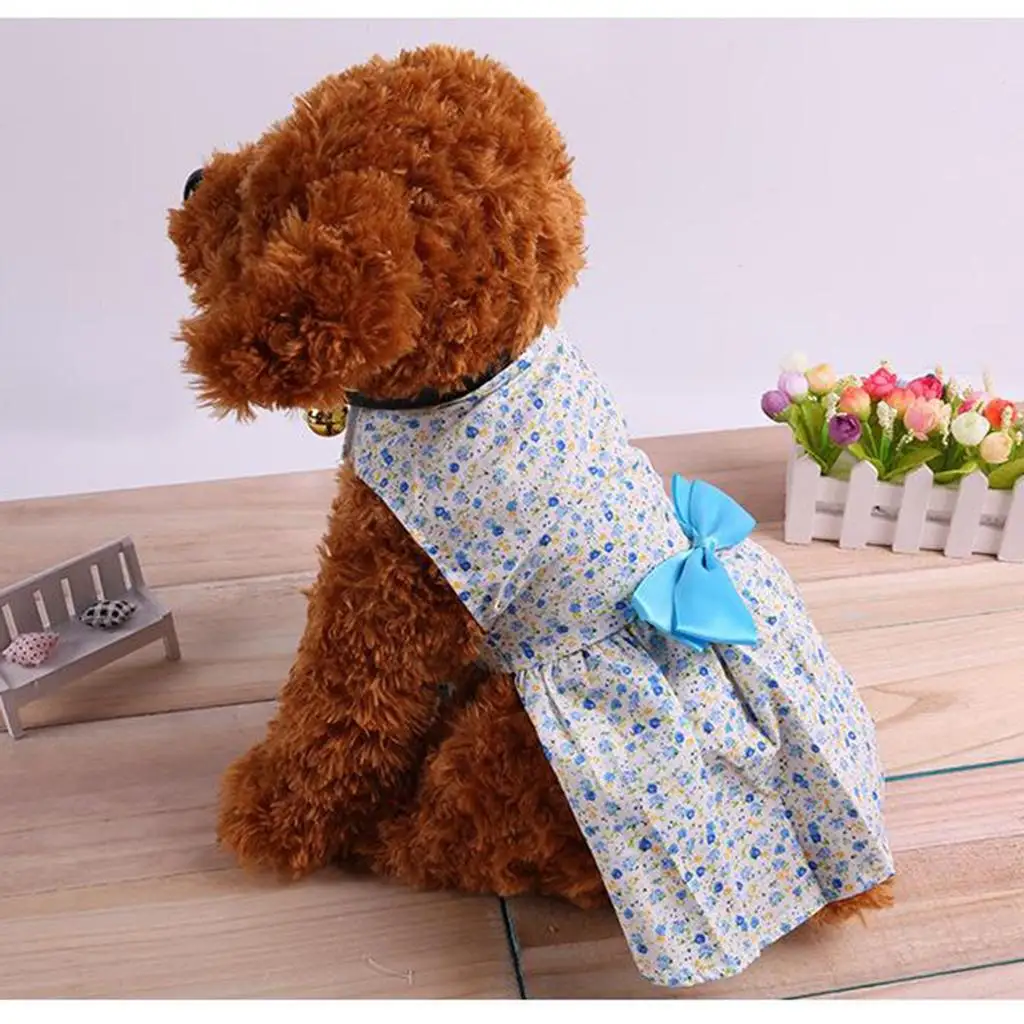 Pet Dress Small Dog Cat Skirt Floral Clothes Summer Party Fashion Outfit