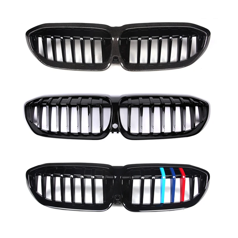 

Single line ABS Dry Carbon fiber Grille Bumper Car decoration Car accessories For BMW 3 Series G20 G21