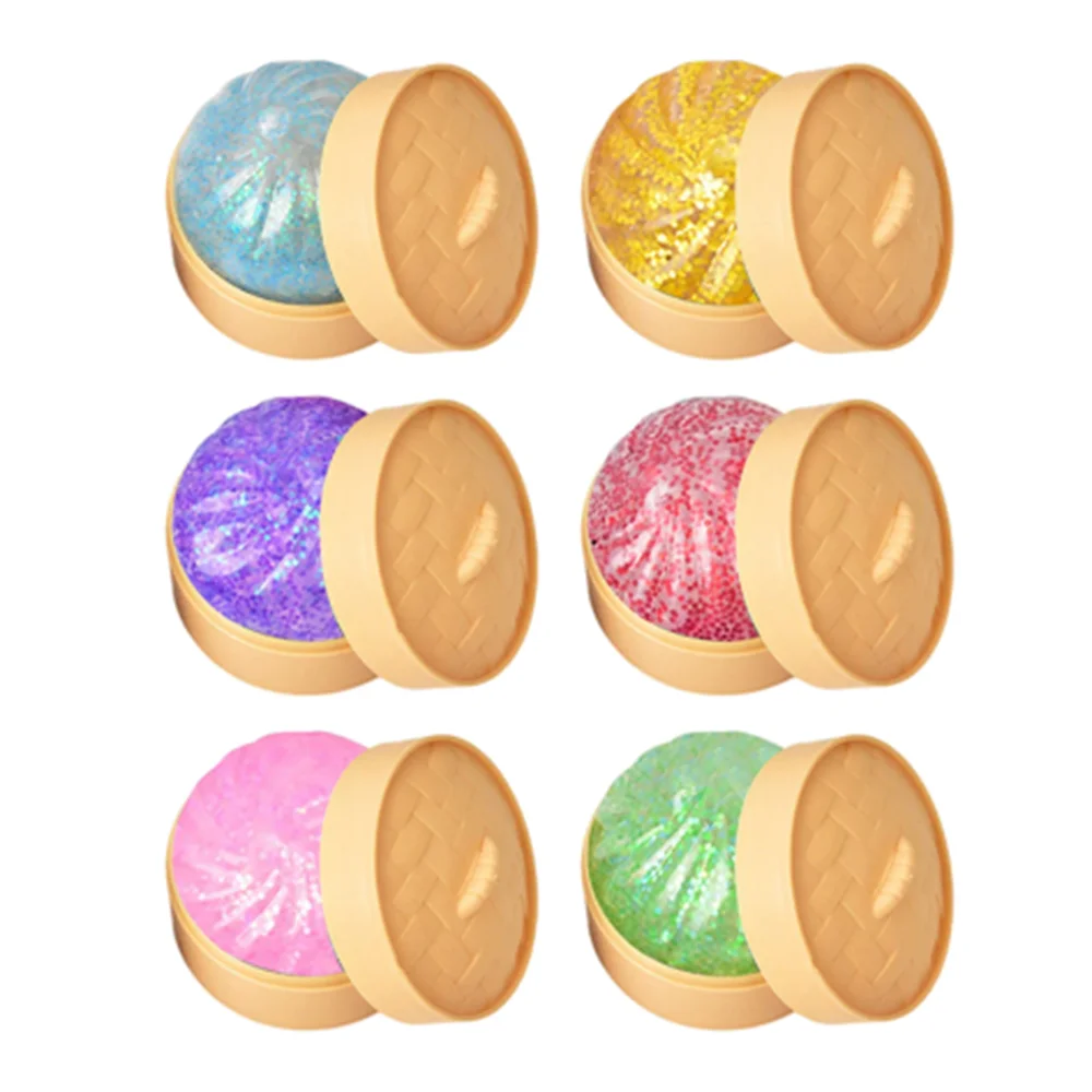 

Hot Colorful Dumpling Squishes Stress Balls Reusable Low Rebound Decompression Toys Dough Ball Decoration
