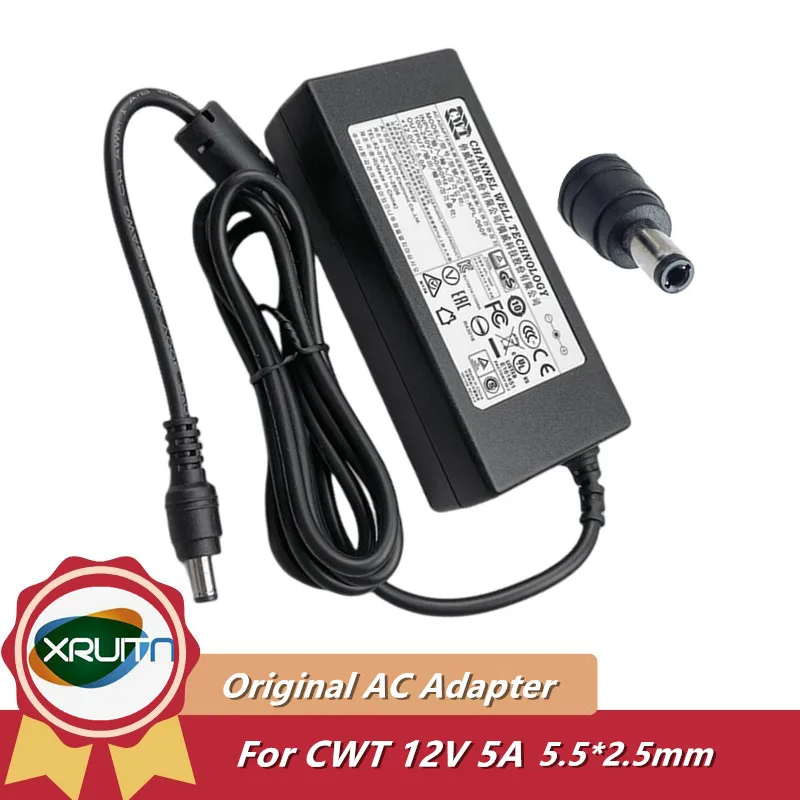 

Genuine Channel Well CWT KPL-060F KPL-060F-VI AC Adapter Charger 60W For Hikvision Dahua Video Recorder Power Supply 12V 5A