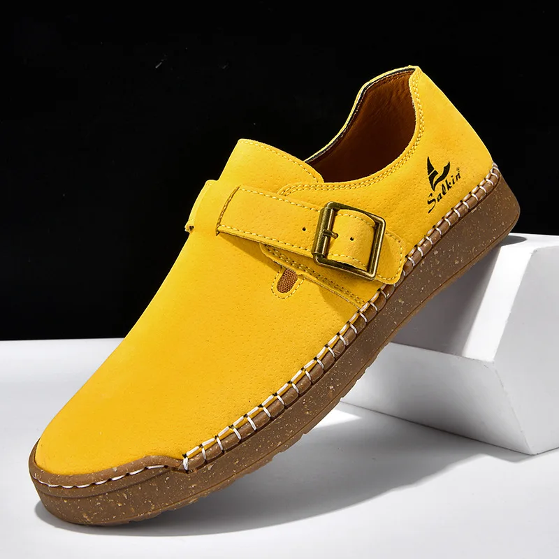 

Handmade Leather Women Shoes Casual Slip on Loafers Breathable Leather Shoes Women Flats Hot Sale Moccasins Outdoor Shoes