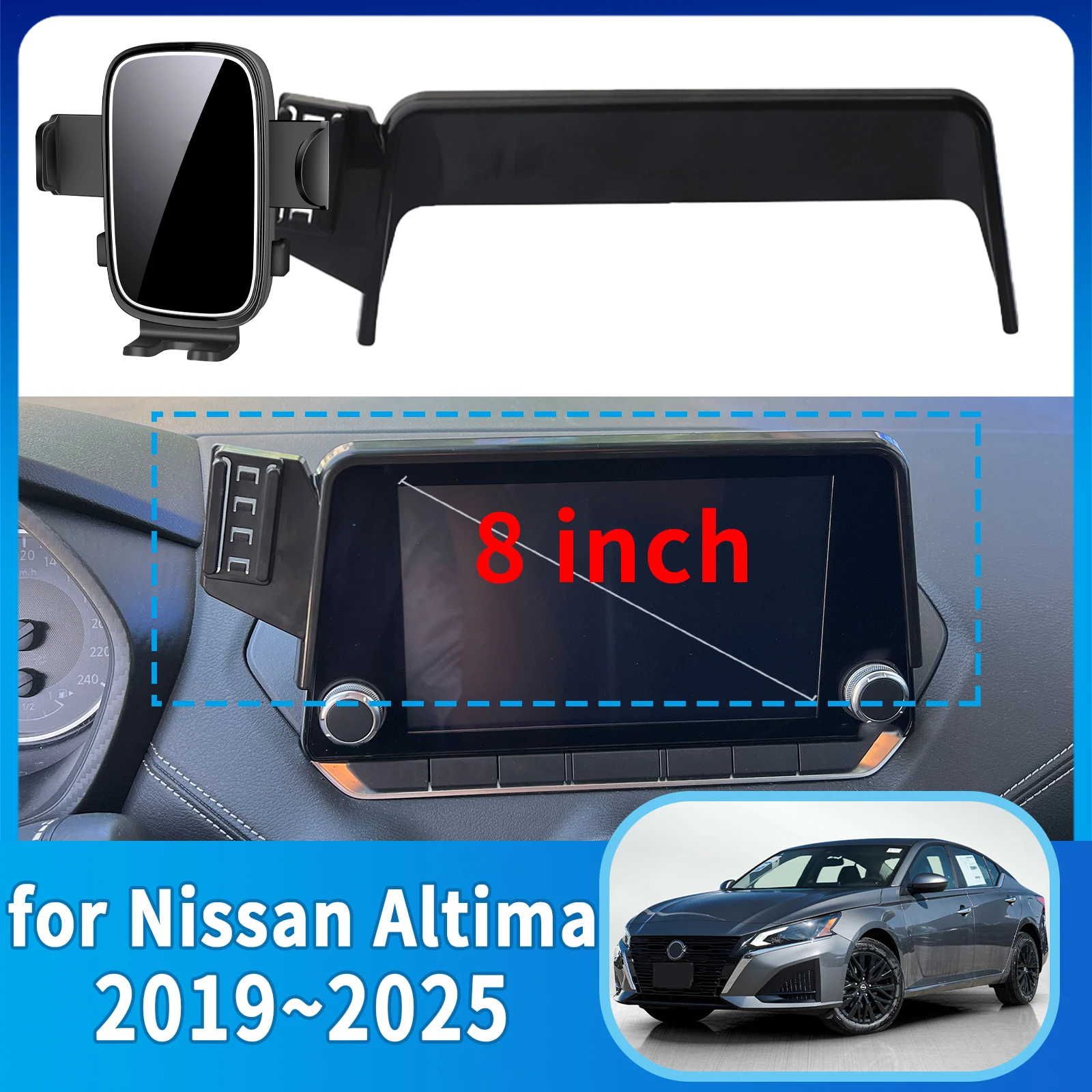 

fit for Nissan Altima L34 2019 2020~2025 8inch Phone Holder, Dashboard Screen Mount Bracket Easy Installation​​ Car accessoires