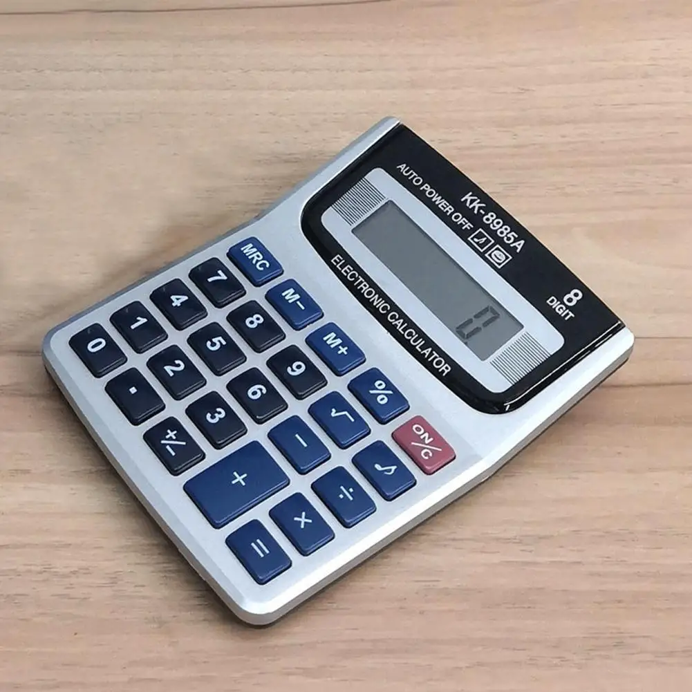 Calculadora electrónica ligera con botones, calculadora de contabilidad portátil, escritorio multifuncional para negocios