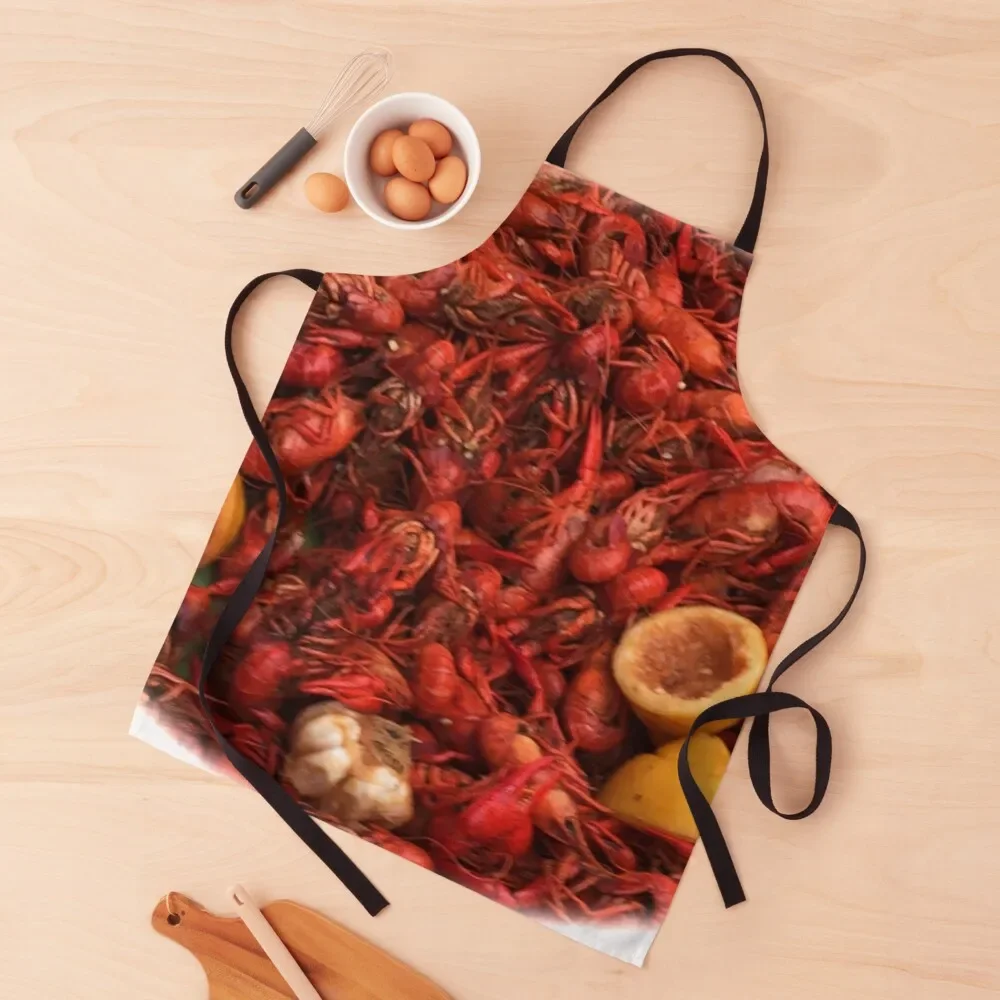 

Crayfish Boil in Louisiana Apron Kitchen accessories Novelties Kitchen And Home For Man Apron