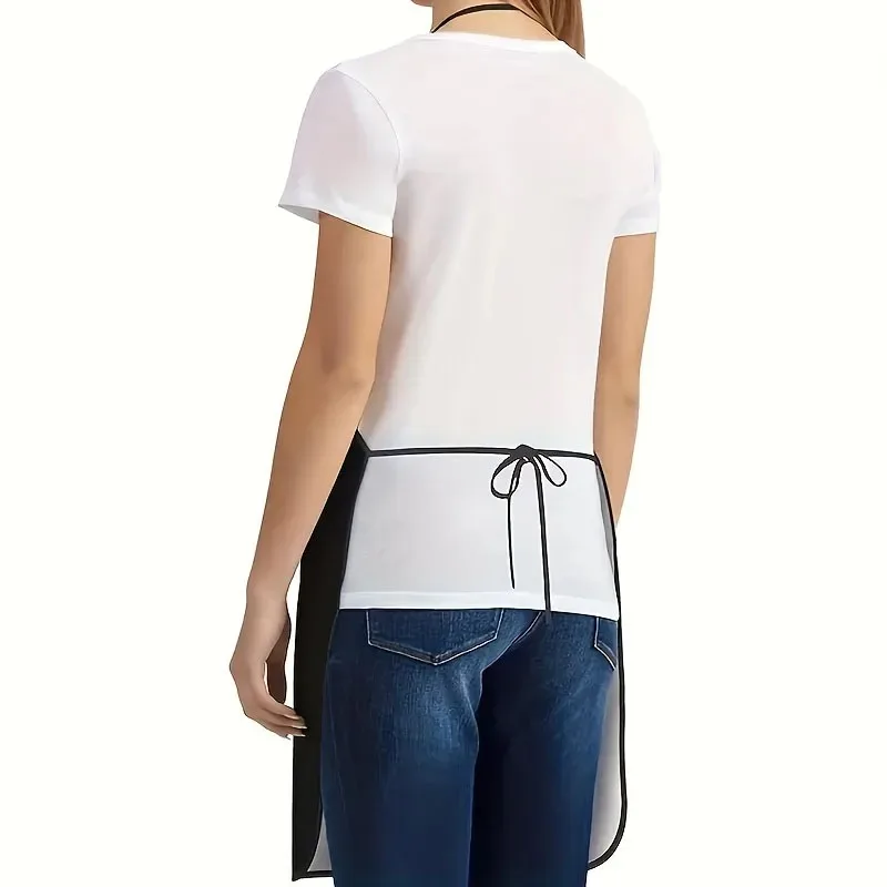 1Pcs Custom Logo Kitchen Apron Cartoon Dinner Party Cooking Apron Baking Accessories For Men Women Waterproof Oil-Proof  Fabric