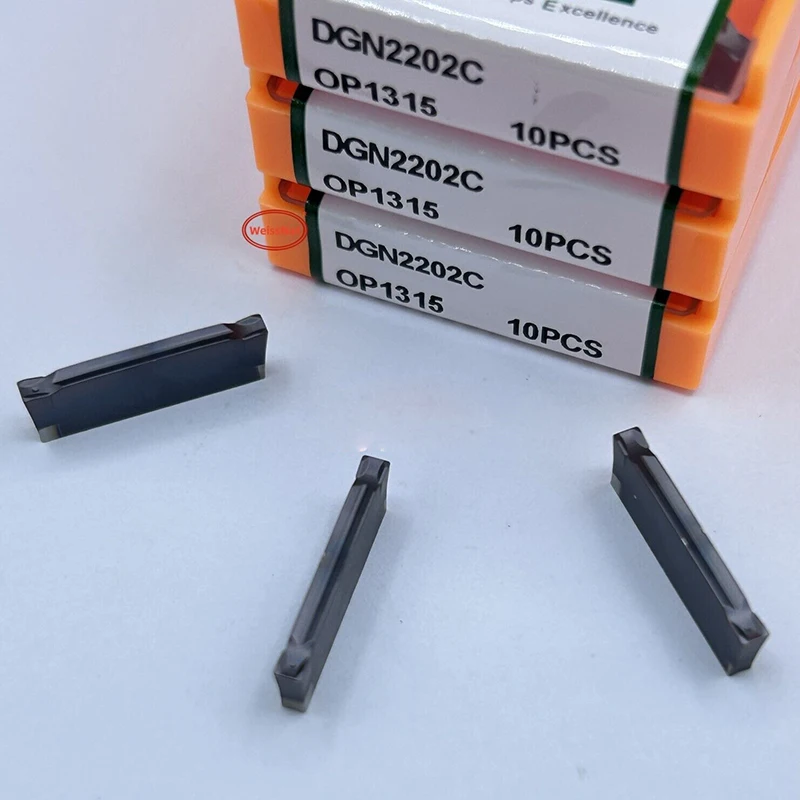 10pcs DGN2202C OP1215 DGN2202C OP1315 / DGN3102C OP1215 DGN3102C OP1315 CNC Carbide inserts For Stainless Steel