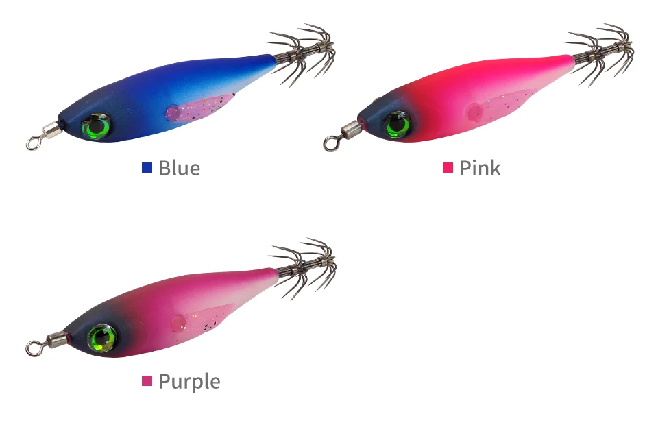 5 Stück UV-Leuchtende Tintenfisch-Jigs Egi-Köder mit Scharfen Haken, Leuchtende Holz-Garnelenköder für Salzwasser, Oktopus- und Tintenfisch-Angeln, Meeresangel-Zubehör-Set – Detail 9