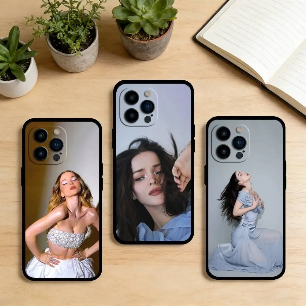 

AAA Actor Dove Cameron Phone Case For iPhone 17,16,15,14,13,12,11 Plus,Pro Max,XS,Soft Silicone Black Cover